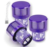 Improvedhand V10 Filtre de rechange pour aspirateur Dy.son Cyclone V10 Series, V10 Total Clean, V10 Absolute, V10 Animal, V10 Motorhead, SV12 Pièce de rechange # 969082-01, lot de 3 filtres HEPA et 1