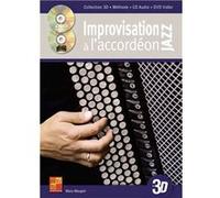Improvisation jazz à l'accordéon en 3D - 1 Livre + 1 CD + 1 DVD