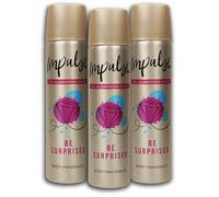 Impulse Be Surprised Lot de 3 déodorants en spray 3 x 75 ml
