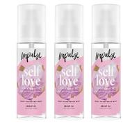 Impulse Body Fragrance Mist Self Love With Rose Petals & Cedarwood Scent 150ml, 3 Pack