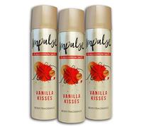 Impulse Lot de 3 déodorants en spray Vanilla Kisses 3 x 75 ml
