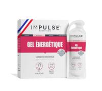 Impulse Nutrition - 10 Gels Énergétique Nature - 30g Glucides - Pack x10 | Maltodextrine, Sodium, Vitamines B6 & B12 - Énergie, Endurance, Performance - Digestion Facilitée - Fabriqué en France
