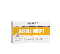 Impulse Nutrition - 4 Barres Protéinées Crispy Chocolat Coco - 11g Protéines, Riche en Fibres, Faible en Sucres - Prise de Masse, Énergie et Plaisir - Snack Protéiné - Encas Sain - Texture crunchy