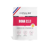 Impulse Nutrition - BCAA 2.1.1 Saveur Citron - Acides Aminés - 240g | Réduction Fatigue - Vitamine B6, 7g BCAA par Dose, Ratio Optimal 2.1.1 - Vegan - Sans Arôme Artificiel - Fabriqué en France