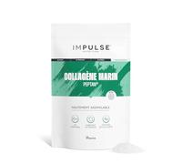 Impulse Nutrition - Collagène Marin Hydrolysé Type 1 Peptan® en Poudre avec Vitamine C - Complément Alimentaire Récupération, Articulations & Peau - 270g - Goût neutre - Fabriqué en France