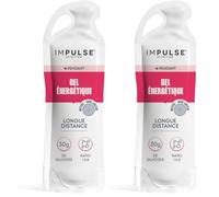 Impulse Nutrition - Gel Énergétique unitaire - Goût Nature - 30g Glucides (Lot de 2)