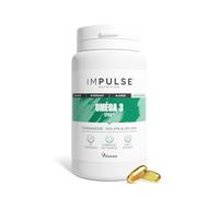 Impulse Nutrition - Oméga 3 concentrés 50% EPA / 25% DHA - Qualité Epax® - Pureté Totox <10 - Certifiés Friend of the Sea - Complément alimentaire Bien-être & Performance - Fabriqué en France