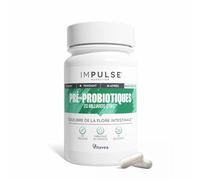 Impulse Nutrition - Pré-Probiotiques - 20 Mds d'UFC/jour - Lactobacillus gasseri - Digestion, Immunité & Microbiote - Complément Alimentaire Équilibre Intestinal - 30 gélules - Fabriqué en France