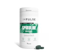 Impulse Nutrition - Spiruline bio - 100% pure - Energie, Fer & Antioxydant - Phycocyanine Puissante - Complément alimentaire Récupération & Vitalité - Vegan - 90 comprimés