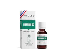 Impulse Nutrition - Vitamine D3 Fortement Dosée Immunité & Ossature - 20ml | Forme D3, Hautement Assimilable - 2 gouttes par jour - Format Gouttes Pratique - Vegan - Sans sucres - Fabriqué en France
