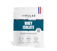 Impulse Nutrition - Whey Isolate Neutre - Protéines et BCAA - 25g Protéines-Portion - Digestion Facilitée - Faible en Sucres - Boisson Récupération - Sport et Performance - 750g - Fabriqué en France