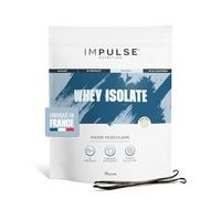 Impulse Nutrition - Whey Isolate Vanille - Protéines et BCAA - 25g Protéines/Portion - Digestion Facilitée - Faible en Sucres - Boisson Récupération - Sport et Performance - 750g - Fabriqué en France