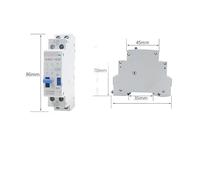 Impulse Signal Pulse Relay NJMC1 Signal Relay NJMC1-16 1P 2P 3P 4P AC220V DC24V 16A MQXFCZUX(2P AC220V)