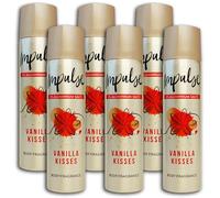 Impulse Vanilla Kisses Lot de 6 déodorants en spray 75 ml