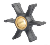 Impulseur de pompe à eau en caoutchouc 0377230 377230 compatible avec moteur hors-bord Johnson 35/40/50/55 CV Pièce de rechange OEM 6 pales Diamètre extérieur 69,85 mm