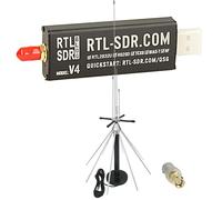 Impulsfoto RTL-SDR Blog V4 (R828D) + Antenne Scanner de bureau SKYSCAN (25-2000 MHz) - Kit complet haut débit pour réception HF/VHF/UHF