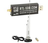 Impulsfoto RTL-SDR Blog V4 + Skyscan Mobile Scanner Antenne Bundle (25-2000 MHz, 65 cm, Base magnétique) - Solution complète pour la réception HF, VHF et UHF