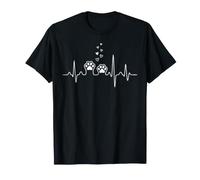 Impulsion ECG du Rythme Cardiaque du Chat T-Shirt