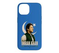 Imran Khan Green Star Portrait Vertical Poster Layout Coque pour iPhone 14