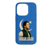 Imran Khan Green Star Portrait Vertical Poster Layout Coque pour iPhone 14 Pro