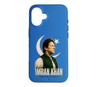 Imran Khan Green Star Portrait Vertical Poster Layout Coque pour iPhone 16