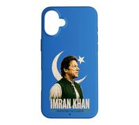 Imran Khan Green Star Portrait Vertical Poster Layout Coque pour iPhone 16 Plus