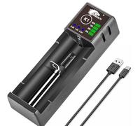 IMREN 18650 Chargeur de Piles, 2A Rapide Universel Chargeur de Batterie pour 1.2V Ni-MH/Ni-CD AA AAA C et 3.7V Li-ION Chargeur Piles Rechargeable 18650 18500 18350 14500 16340 17500 20700 21700 26650
