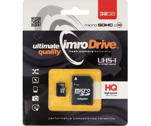 IMRO 10/32G UHS-I ADP mémoire flash 32 Go MicroSDHC Classe 10