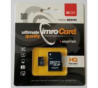 IMRO 4/8G ADP mémoire flash 8 Go MicroSDHC Classe 4