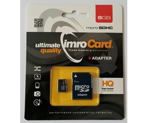 IMRO 4/8G ADP mémoire flash 8 Go MicroSDHC Classe 4