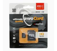 imro Card, Carte mémoire Micro-SDHC 256 Go classe 10, noire