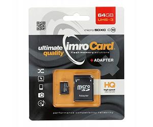 imro Carte Mémoire GoodRam 64Go (avec Adaptateur SD)