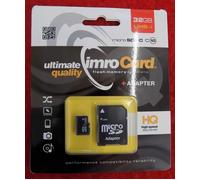 Imrocard Carte Mémoire HQ 32GB UHS-I Mirco SDHC Avec Adaptateur Classe 10 Adp