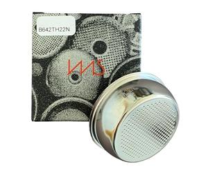 IMS Big Bang B642TH22N B64 2T H22N Panier de filtre de précision pour porte-filtre de 57 mm, 13,5-19,5 g, double expresso, H22, tête de groupe Lelit et Ascaso 57 mm, acier inoxydable, fabriqué