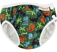 Imse Vimse couche de natation, couche de bain, aqua-couche, maillot de bain bébé Green Dino S (small) 5-8 kg