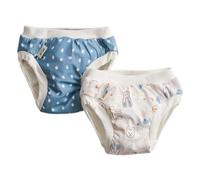 Imse Vimse Trainers Windel training pants Blue Dots/White Teddy Doppelpack Set Trainerhosen L (large) 9-12 kg