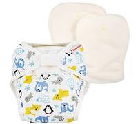 ImseVimse Imse Vimse Couche réutilisable avec inserts moulants en coton bio Motif Snowland Taille unique