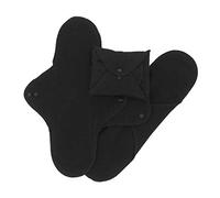 ImseVimse Lot de serviettes hygiéniques Black Noir Panty Regular ou Night