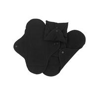 ImseVimse Lot de serviettes hygiéniques Black Noir Panty Regular ou Night