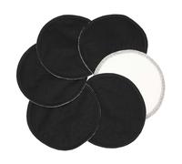 ImseVimse Nursing Pads Stay Dry, coussinets d'allaitement "reste-sec", 3 paires noir, 12cm