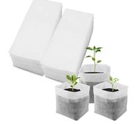imSHHWcs Lot de 200 Sacs Semis Biodégradables Sac De Culture - Godets& Sachets Graines pour Plantes Semis Pot Horticole (Non Tissé)