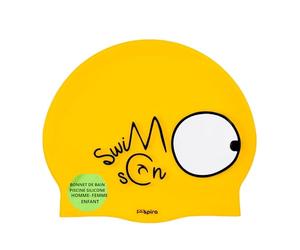 IMSPIRA Bonnet De Bain Bonnet De Natation Silicone SwimSon Design Amusant Unisexe Adulte Enfant à partir de 6 Ans Piscine Entrainement Compétition Aquagym Waterpolo Eaux Ouvertes Original Famille