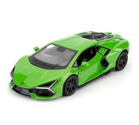 imtfzct Lamborghini Reventon 1/36 - Voiture miniature avec fonction de retrait - Avec porte ouverte - Convient pour la collection et le cadeau pour enfants - Vert