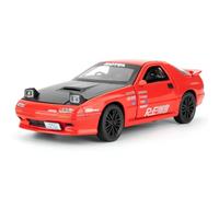 imtfzct Mazda RX7 1/32 Voiture miniature en aluminium moulé sous pression, jouet à collectionner, avec fonction sonore et lumière et fonction pull-back, cadeau pour enfants (rouge)