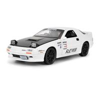 imtfzct Mazda RX7 1/32 Voiture miniature en aluminium moulé sous pression, jouet à collectionner, avec fonction sonore et lumière et fonction pull-back, cadeau pour enfants (blanc)