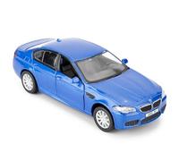 imtfzct Voiture miniature BMW M5 en alliage 1/36, avec fonction d'alimentation, véhicule de loisirs, cadeau pour garçons et filles (bleu)