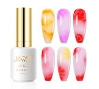 Imtiti Clear Blooming Gel, 15ML Blooming Vernis à Ongles pour Effet D'étalement Marbre Magique Aquarelle Fleur Blooming Vernis Semi Permanent Gel Soak Off UV Led Cadeau De Beauté Magique