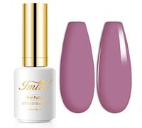 Imtiti Gel rose foncé vernis à ongles, 1 pcs 15ml Beau gel rose nude Couleur de vernis à ongles tremper en gel en verge en vertu de la manucure de nail