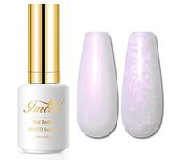 Imtiti Perle Vernis Semi-Permanents,15ml Vernis à Ongles Gel Blanc Nacré Perle LED UV Vernis à Ongles Gel DIY Nail Art Kit de Démarrage pour Manucure en Salon pour Femmes Filles