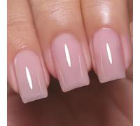 Imtiti Transparent Vernis Semi Permanent, Transparent Nude Neutre Vernis Gel UV Semi Permanent Jelly French Gelée Gel Nail Polish Printemps Eté UV Led Soak Off 10ml